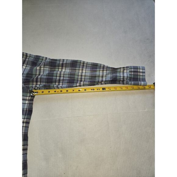 UNTUCKit Shirt Men Medium Blue Plaid RomBauer Preppy Long Sleeve Slim - Picture 9 of 11